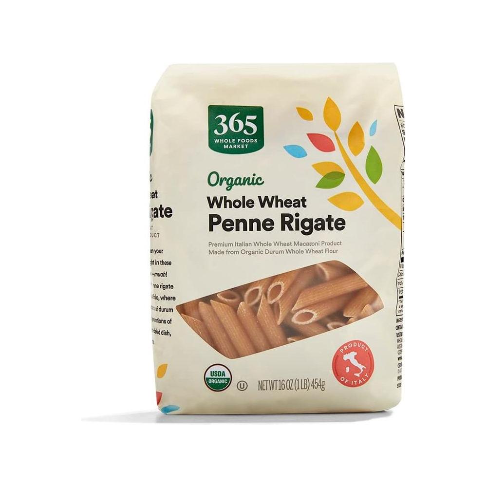 365 by Whole Foods Market, Organic Whole Wheat Penne Rigate, 16 Ounce - Whlsome - Pasta