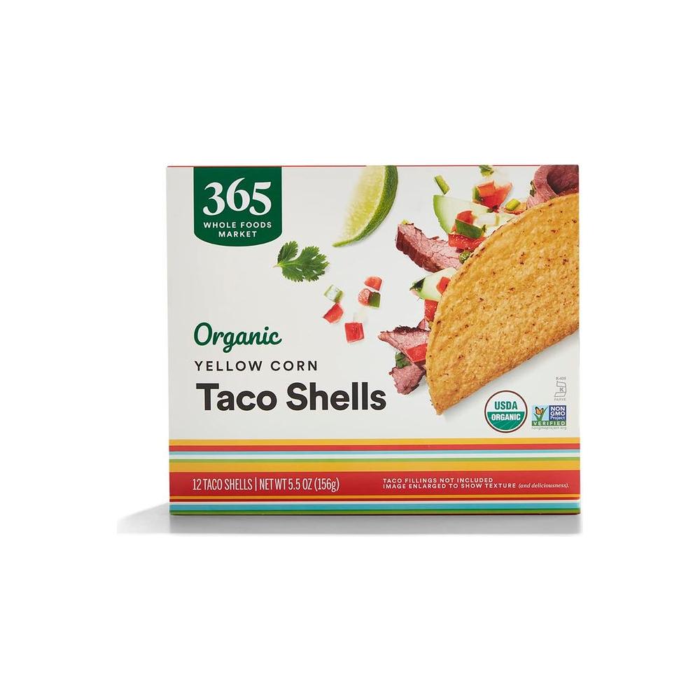 365 by Whole Foods Market Organic Yellow Taco Shells 55 Ounce - Whlsome - Grocery (Other)