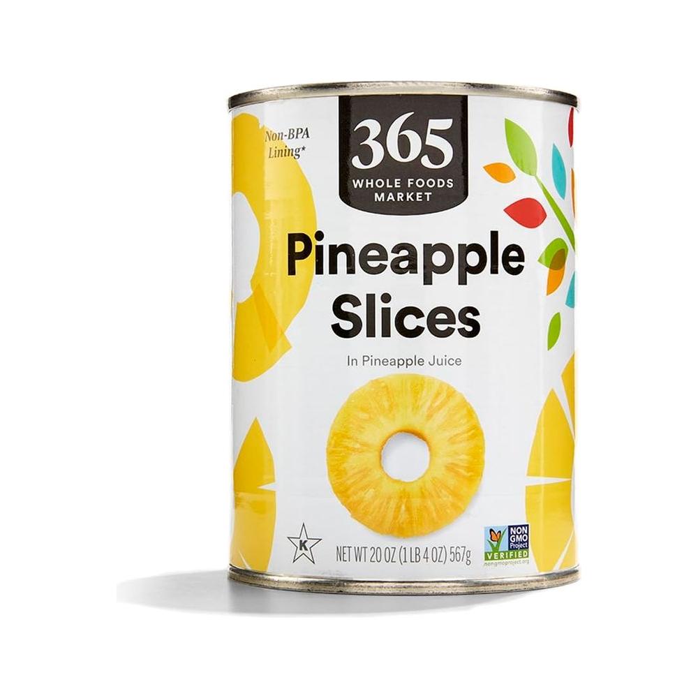 365 By Whole Foods Market Pineapple Slices 20 Ounce - Whlsome - Canned Fruits