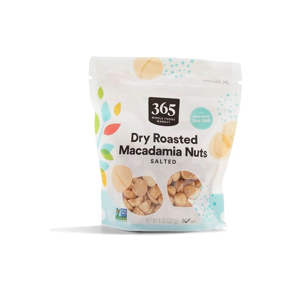 365 by Whole Foods Market Roasted And Salted Macadamia Nuts 8 Ounce - Whlsome - Nuts & Seeds