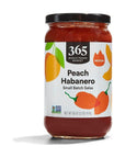 365 by Whole Foods Market Salsa Peach Habanero 16 Ounce - Whlsome - Sauces & Dips