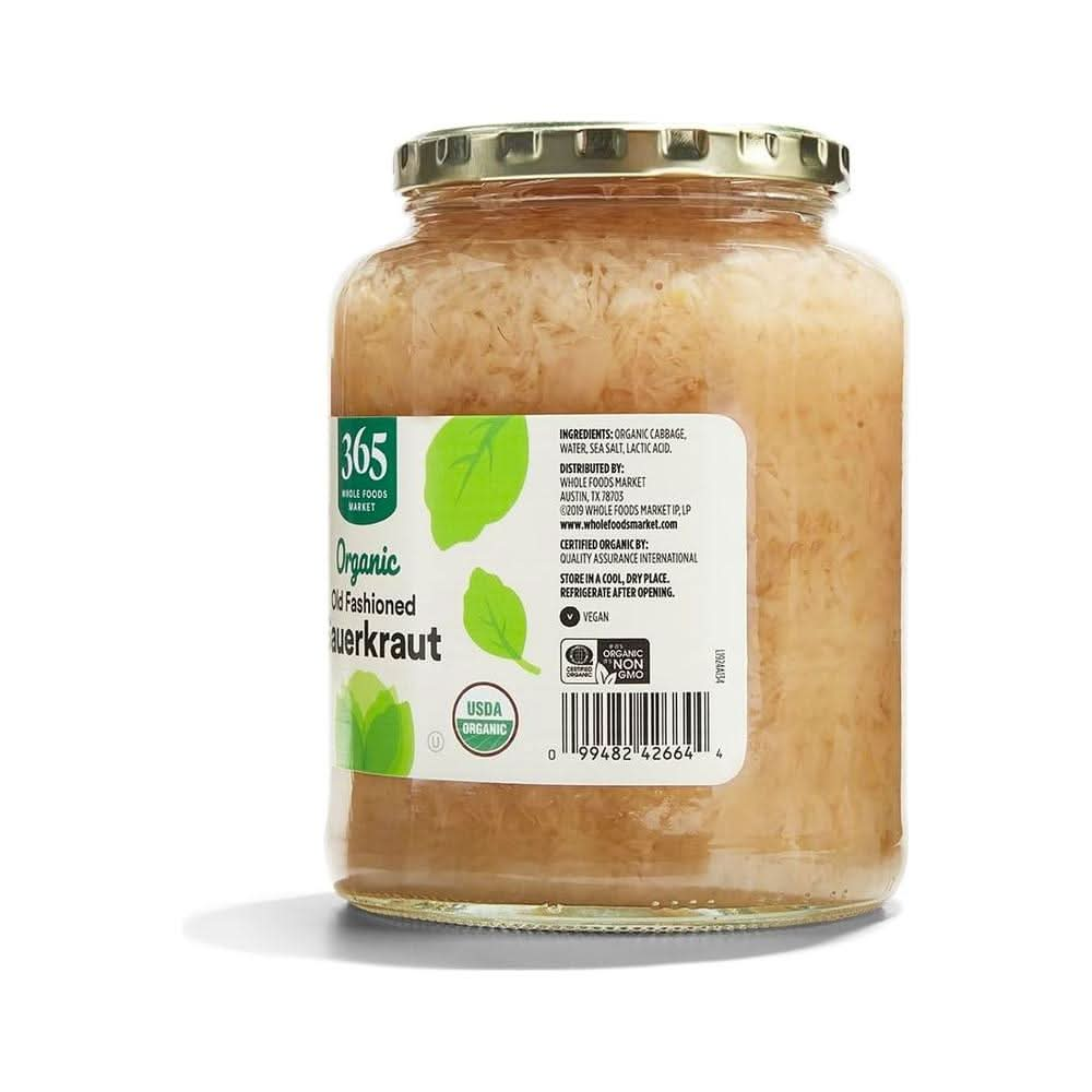 365 by Whole Foods Market Sauerkraut Organic 32 Fl Oz - Whlsome - Pickle & Relishes