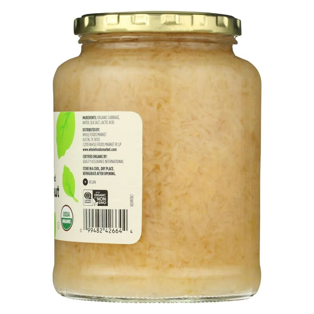 365 by Whole Foods Market Sauerkraut Organic 32 Fl Oz - Whlsome - Pickle &amp; Relishes