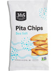 365 by Whole Foods Market, Sea Salt Pita Chips, 9 Ounce - Whlsome - Snacks