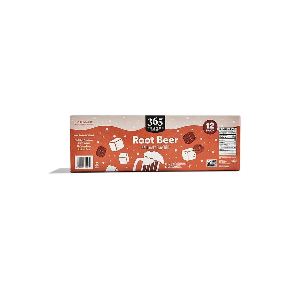 365 By Whole Foods Market Soda Root Beer 12 Fl Oz 12 Pack - Whlsome - Drinks & Beverages