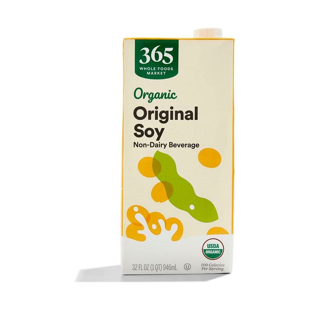 365 by Whole Foods Market Soy Milk Original Organic 32 Fl Oz - Whlsome - Non - Dairy Milk