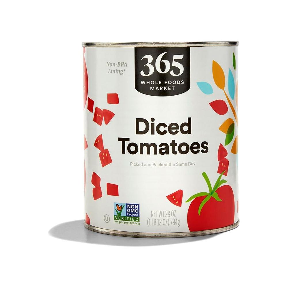 365 by Whole Foods Market Tomatoes Diced 28 Ounce - Whlsome - Canned &amp; Jarred Vegetables