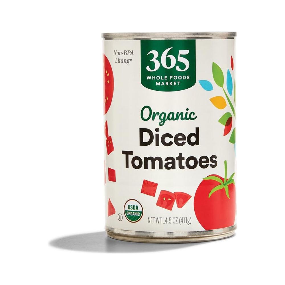 365 by Whole Foods Market Tomatoes Diced Organic 145 Ounce - Whlsome - Vegetable Snacks