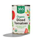 365 by Whole Foods Market Tomatoes Diced With Italian Herbs Organic 145 Ounce - Whlsome - Vegetable Snacks