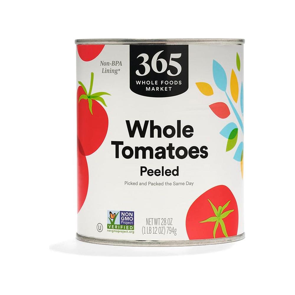 365 by Whole Foods Market Tomatoes Whole Peeled 28 Ounce - Whlsome - Pasta