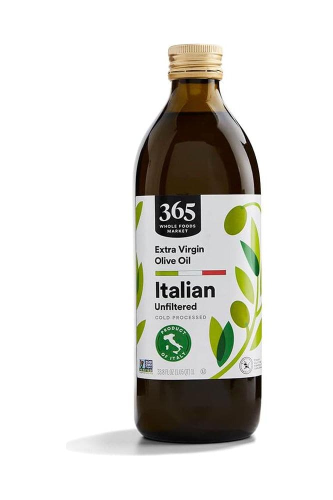 365 by Whole Foods Market, Unfiltered Extra Virgin Italian Olive Oil, 33.8 Fl Oz - Whlsome - Olive Oil