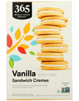 365 by Whole Foods Market Vanilla Sandwich Creme Cookies 20 Ounce - Whlsome - Cookies & Biscuits