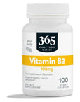 365 by Whole Foods Market, Vitamin B2 100Mg, 100 Veg Capsules - Whlsome - Vitamins & Supplements