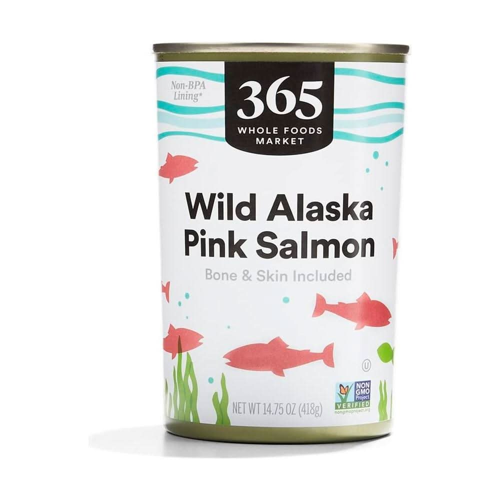 365 by Whole Foods Market Wild Alaskan Pink Salmon 1475 Ounce - Whlsome - Fish Products