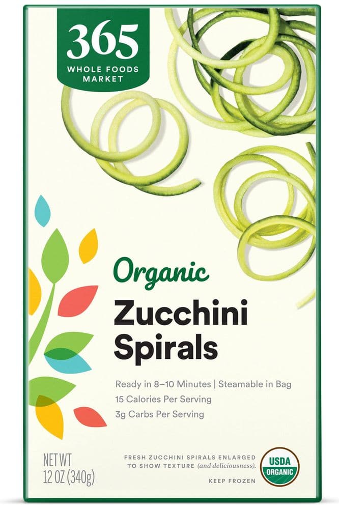 365 by Whole Foods Market, Zucchini Spirals Organic, 12 Ounce - Whlsome - Sauces &amp; Dips