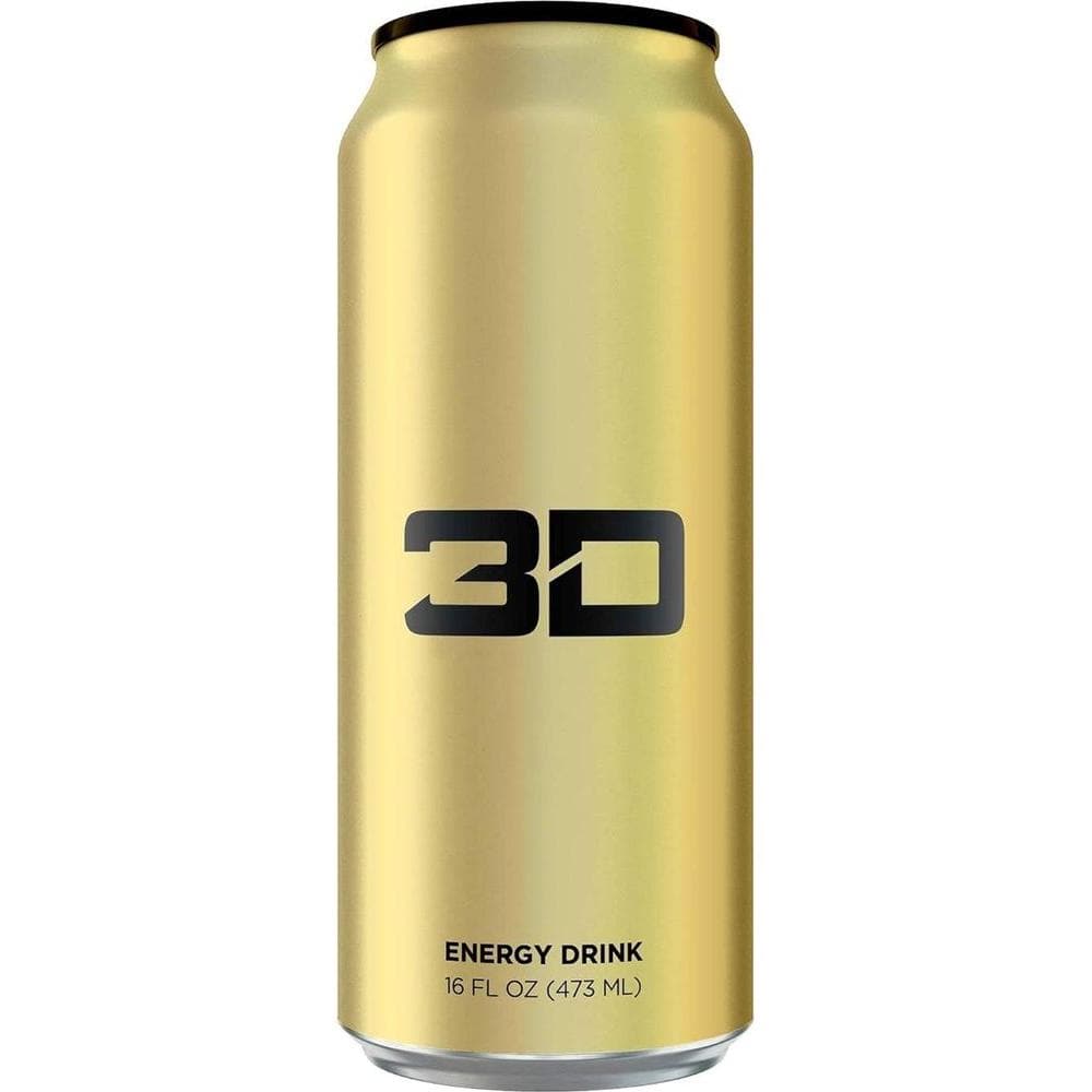 3D Energy Piña Colada - Sugar Free Energy Drink - 16 Fluid Ounce - 12 Pack - Whlsome - Sports Nutrition