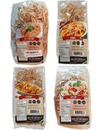 4 Pack Assortment Low Carb Pasta, Fettuccine, Rotini, Penne, and Elbows, Great Low Carb Bread Company - Whlsome - Pasta