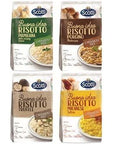 4 Pack Italian Risotto Carnaroli Rice Riso Scotti Ready Meals Easy to Cook Italian Seasoned Risotto Easy Dinner Side Dish Just Add Water and Heat Variety Pack 74 oz 23 servings - Whlsome - Grocery (Other)