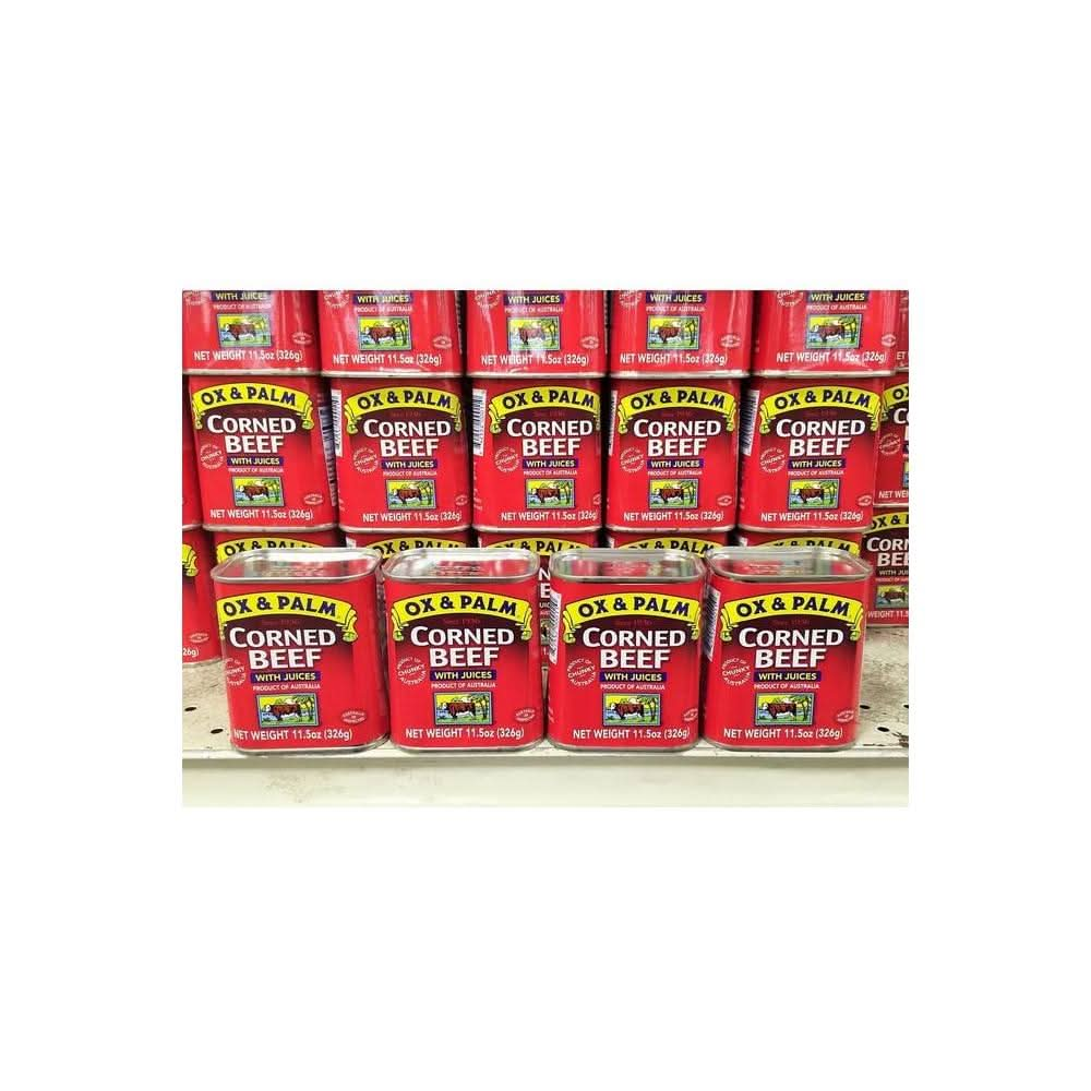 4 Packs Ox Palm Corned Beef with Juices 115oz Ea - Whlsome - Grocery (Other)