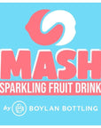 Boylan Bottling MASH Great Tasting Pomegranate Blueberry  Lightly Carbonated Fruit Drink  Low Calorie  No Sugar  12 Count