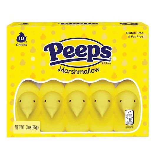 Marshmallow Peep Variety Pack  Pack of 5  Smiling Sweets  One of Each Color  Blue Pink Green Yellow and Lavender  Delicious Classic Treats  Perfect for Easter Baskets