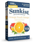 Sunkist Orange Peach Mango Singles to Go  6 Boxes  36 Flavor Packets of Sugar Free Vitamin C Drink Mix Powder