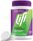 Lift | Fast-Acting Glucose Chewable Energy Tablets 50 ct Jar (Pack of 6)