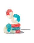 Fruidles USA Patriotic Gummy Freedom Rings Candy Holiday Treats 4th of July Fun and Festive Snacking Party flavor HalfPound