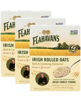 Flahavans Quick 3 Minute Irish Rolled Oatmeal 16 Ounce Pack of 3