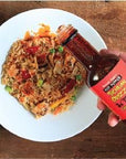 Sichuan Drizzle Chinese Chili Oil -- Condiment & Ingredient, Premium EVOO with Hot Chili Flakes, Rice & Noodles' Condiment, Vegan, Gluten-Free & Paleo