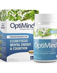 Optimind Nootropics Brain Booster Supplement | Enhance Focus and Cognition, Improve Retention, Sustain Energy | Clinically Studied Ingredients, Bacopa, Tyrosine, Huperzine A, GABA - 1 Bottle (32 Ct)