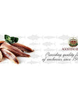 Agostino Recca Anchovies Fillets in Olive Oil  Wild Caught Fish from Italy  Anchovy Fillets for Pizza Pasta Salads 81 oz