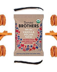 Bearded Brothers Organic Vegan Energy Bars - Gluten & Soy Free, Paleo, Whole 30 | Non GMO, Low Glycemic, High Protein, Fiber | 12pk Vanilla Pecan