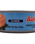 Sadaf Solid Light Tuna in Water  Canned Tuna in Water for Cooking and Food Flavoring  Atun en Agua  Kosher  Easy Open 6 Oz Can