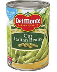 Del Monte Cut Green Beans 50 Less Sodium 145Ounce Pack of 12