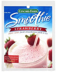 Concord Foods Smoothie Mixes Chocolate Banana Banana and Strawberry 13 Ounce Pack of 12  with Make Your Day Bag Clip