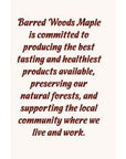 Vermont Maple Cider Syrup  Made From Pure Maple Syrup Blended with Boiled Apple Cider From Barred Woods Maple