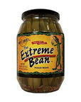 The Extreme Bean  Hot  Spicy Pickled Green Beans 33 oz 3 pack