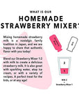 KUZE FUKU  SONS Homemade Strawberry Mixer Drink Mixer Made with Natural NonGMO Fruit No Artificial Flavors 16 Fl Oz 47317 ml 16 FL Oz 1