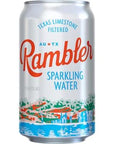 AUTX RAMBLER Original Sparkling Water 24Pack 12oz Cans Texas Limestone Filtered Sparkling Water