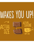 AWAKE Caffeinated Chocolate Bites Caramel Chocolate Energy Snack 1 Bite Equals 12 Cup of Coffee 50 Bites