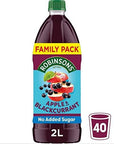 Robinsons Apple  Blackcurrant No Added Sugar Squash 2L