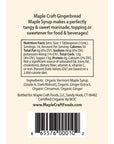 Maple Craft Foods Gingerbread Vermont Maple Syrup Organic