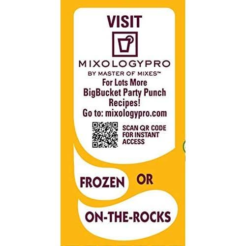 Master of Mixes Mango Daiquiri Margarita Mix Ready to Use 96 oz LowProfile BigBucket Individually Boxed in Ecommerce Protective Packaging