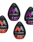 Mio Liquid Water Enhancer Energy Variety Pack Acai Berry Storm Tropical Fusion  Pack of 4