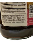 Biotta Organic Apple Beet Ginger Juice  100 Juice Superfood Blend with Organic Apple Juice Beetroot Juice  Ginger Root Juice  Premium Fruit Juice 169 Fl Oz Pk of 6