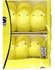 Marshmallow Peeps Yellow Chicks 10 Ct Tray  Pack of 4