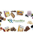 ProteinWise High Protein Bars, Peanut Butter, Gluten Free, Trans Fat Free, Low Carb, Low Calorie, Diet Healthy Snack, 7 Count