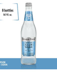 Fever Tree Club Soda  Premium Quality Mixer  Refreshing Beverage for Cocktails  Mocktails Naturally Sourced Ingredients No Artificial Sweeteners or Colors  500 ML Bottles  Pack of 8