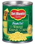 Del Monte Corn Whole Kernel Golden Sweet  12 Pack